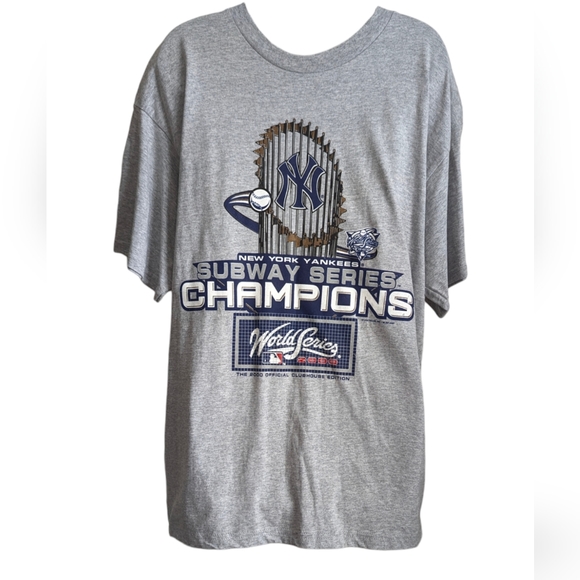 2000'S Fruit of the Loom MLB New York Yankees Print Sweatshirt, Men's Size XL cotton black type Vintage Second Hand